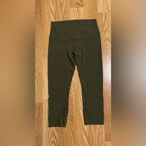 lululemon athletica Olive Green 29”Leggings size 8